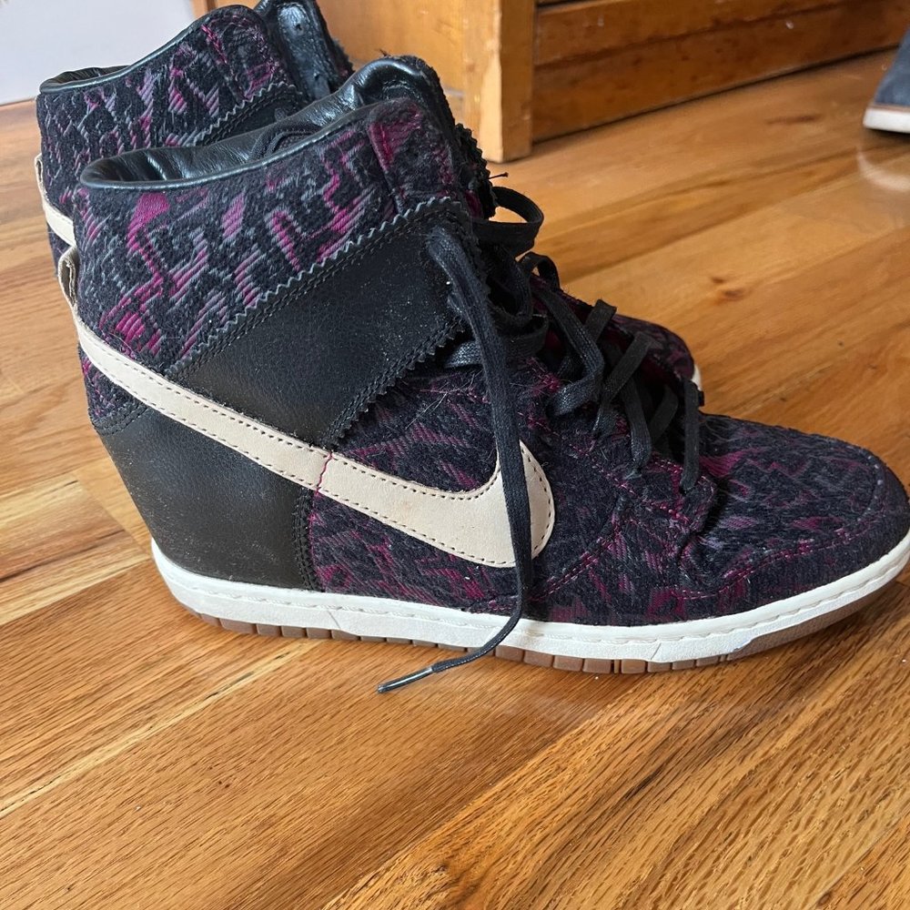 Nike Wedges, Patterned, Size 10
